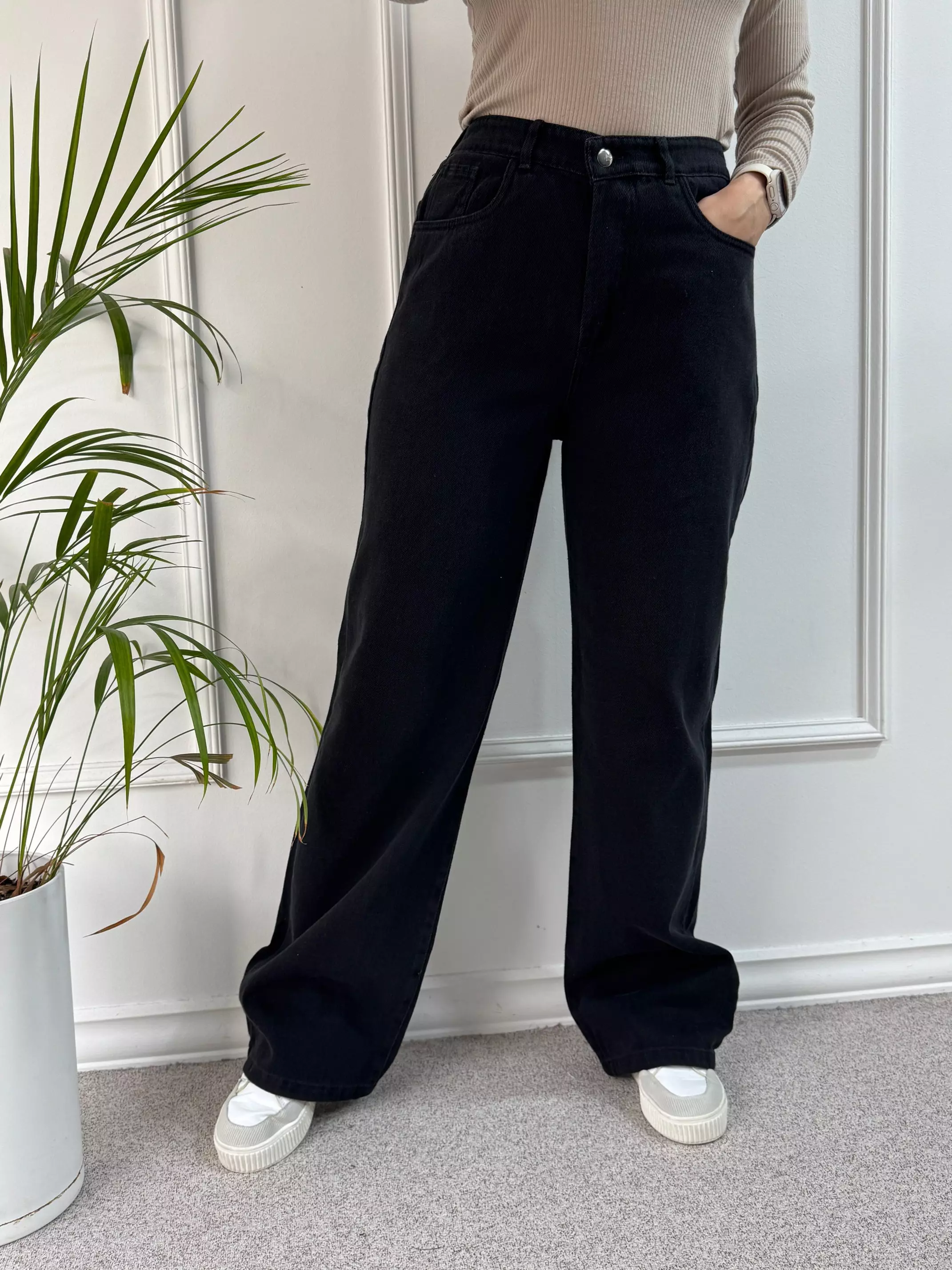 شلوار جین نیم بگ